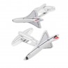 Aircraft Avião Cufflinks