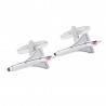 Aircraft Avião Cufflinks