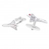 Aircraft Avião Cufflinks