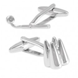 Magnifier e Dente Cufflinks de forma