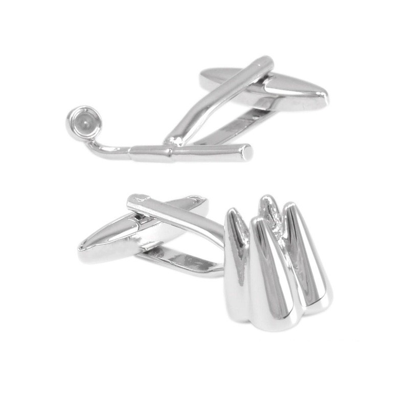 Magnifier e Dente Cufflinks de forma