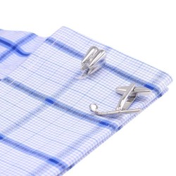 Magnifier e Dente Cufflinks de forma