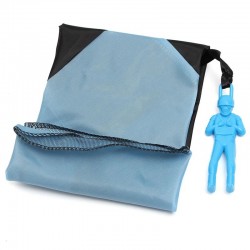 Paraquedas de mão com mini soldado - kite de brinquedo