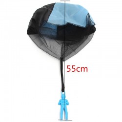 Paraquedas de mão com mini soldado - kite de brinquedo