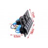 6 Gang 12V painel de interruptor - 5V Dual USB - voltímetro digital