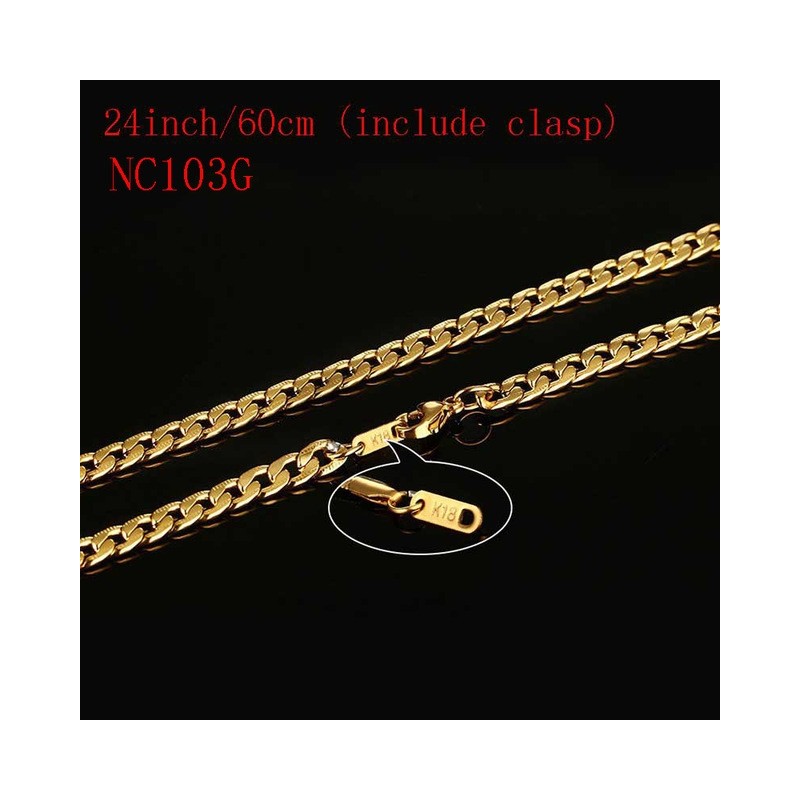 Gold chain necklace 60cmNecklaces