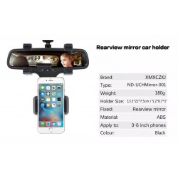 iPhone Samsung GPS Smartphone carro traseiro vista espelho 360 graus telefone titular