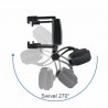 iPhone Samsung GPS Smartphone carro traseiro vista espelho 360 graus telefone titular
