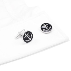 Cufflinks redondos âncora