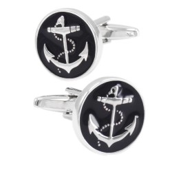 Cufflinks redondos âncora