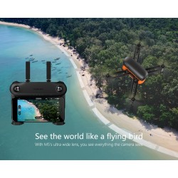 Wingland Fly M5 Sem escova GPS WIFI FPV 720P Câmera RC Drone Quadcopter RTF