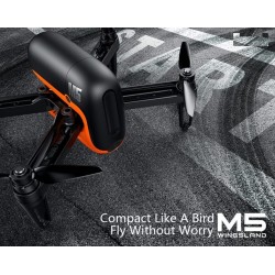 Wingland Fly M5 Sem escova GPS WIFI FPV 720P Câmera RC Drone Quadcopter RTF