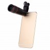 iPhone 8 7 6 5 S Smartphone Kit de lente de telescópio telefoto móvel tripé 12X