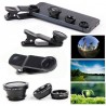 iPhone 8 7 6 5 S Smartphone Kit de lente de telescópio telefoto móvel tripé 12X