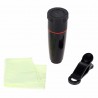 iPhone 8 7 6 5 S Smartphone Kit de lente de telescópio telefoto móvel tripé 12X