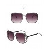 Vintage Steampunk Square Rhinestone Sunglasses GlassesSunglasses