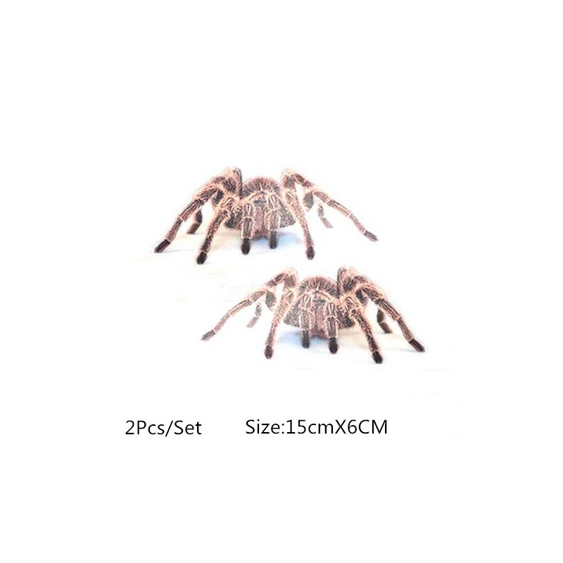3D spider & escorpion & lagarto - autocolante - decalque
