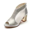 Elegant Shiny Sandals BootiesSandals