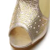 Elegante Shiny Sandals Booties