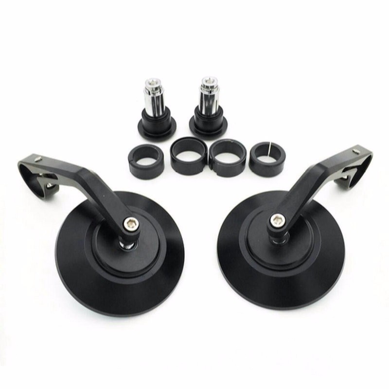 7/8" Round motorcycle rear view Bar-End mirrors setMirrors