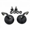 7/8" Rodada motocicleta traseira vista Bar-End espelhos conjunto