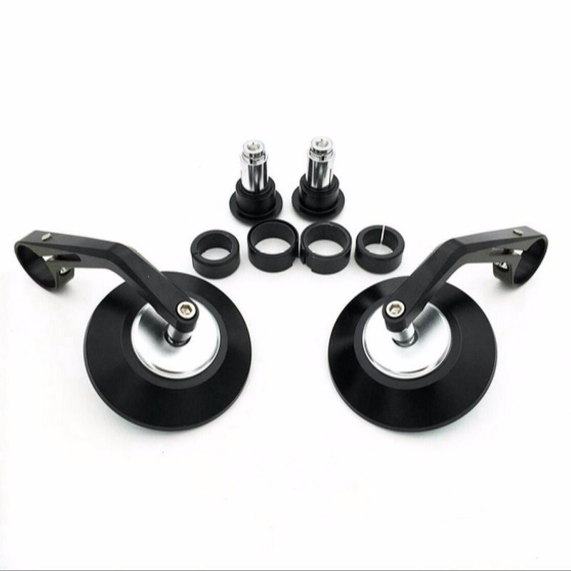 7/8" Round motorcycle rear view Bar-End mirrors setMirrors