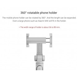 Original Xiaomi Handheld Mini tripé dobrável 2 em 1 Monopod Selfie Stick Bluetooth Wireless