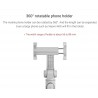 Original Xiaomi Handheld Mini tripé dobrável 2 em 1 Monopod Selfie Stick Bluetooth Wireless