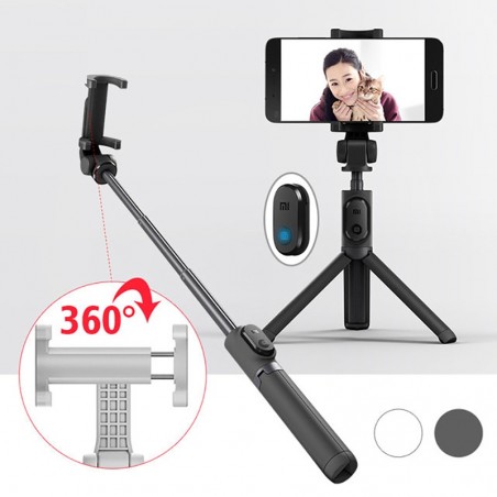 Original Xiaomi Handheld Mini tripé dobrável 2 em 1 Monopod Selfie Stick Bluetooth Wireless