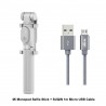 Original Xiaomi Handheld Mini tripé dobrável 2 em 1 Monopod Selfie Stick Bluetooth Wireless