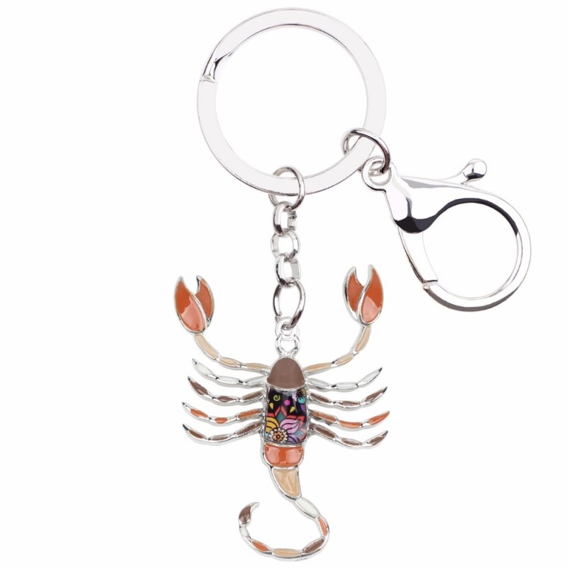 Scorpio Zodiac Sign Keychain KeyringKeyrings