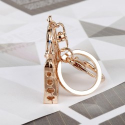 Rhinestone & cristal bolsa - chaveiro