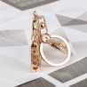 Rhinestone & cristal bolsa - chaveiro