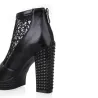Vintage High Heel Platform Zipper SandalsSandals