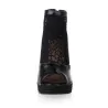 Vintage High Heel Platform Zipper SandalsSandals