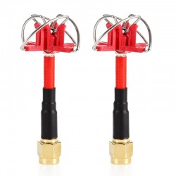 TX RX RC Drone RHCP 3dBi 60mm curto FPV Antena de 4 folhas SMA/RP-SMA