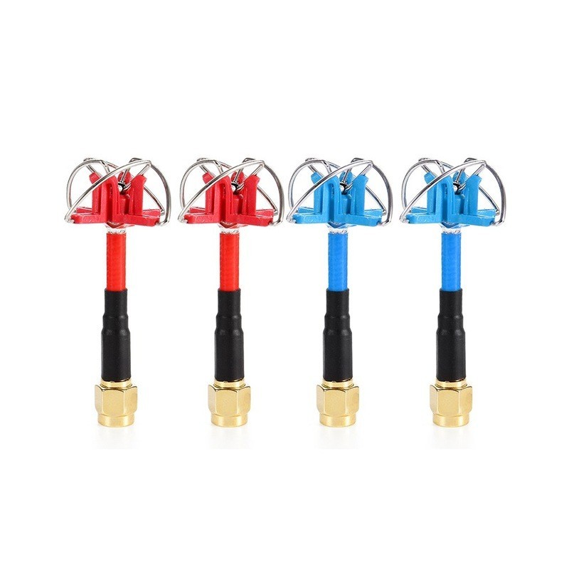TX RX RC Drone RHCP 3dBi 60mm curto FPV Antena de 4 folhas SMA/RP-SMA