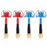 TX RX RC Drone RHCP 3dBi 60mm curto FPV Antena de 4 folhas SMA/RP-SMA