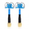 TX RX RC Drone RHCP 3dBi 60mm curto FPV Antena de 4 folhas SMA/RP-SMA