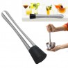Cocktail fruta muddler - aço inoxidável bar mixer - britador