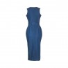 Jeans midi vestido - com zíper