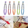 Stainless Steel Silicone Kitchen BBQ - Salad Bread TongBBQ