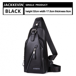 Couro genuíno Crossbody saco