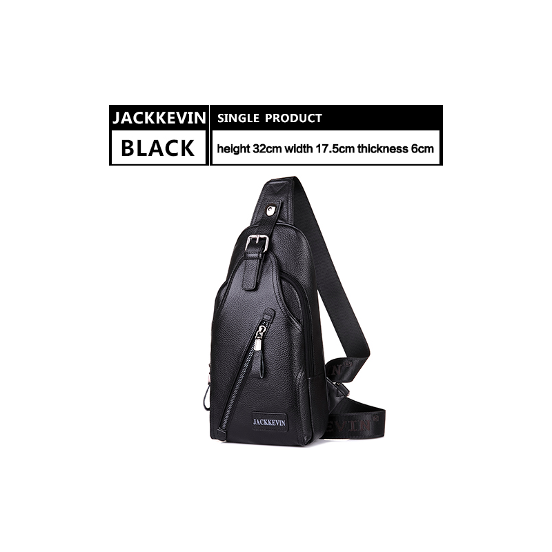 Couro genuíno Crossbody saco