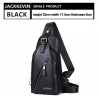 Couro genuíno Crossbody saco