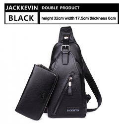 Couro genuíno Crossbody saco