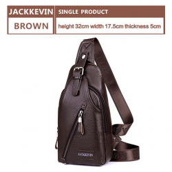 Couro genuíno Crossbody saco