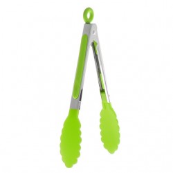 Stainless Steel Silicone Kitchen BBQ - Salad Bread TongBBQ