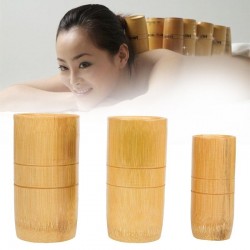 Traditional Chinese Bamboo Suction Cups Acupuncture Anti Cellulite Massage Set 3pcsMassage