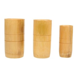 Conjunto de massagem de acupuntura anti celulite chinês tradicional bambu copos de sucção 3pcs